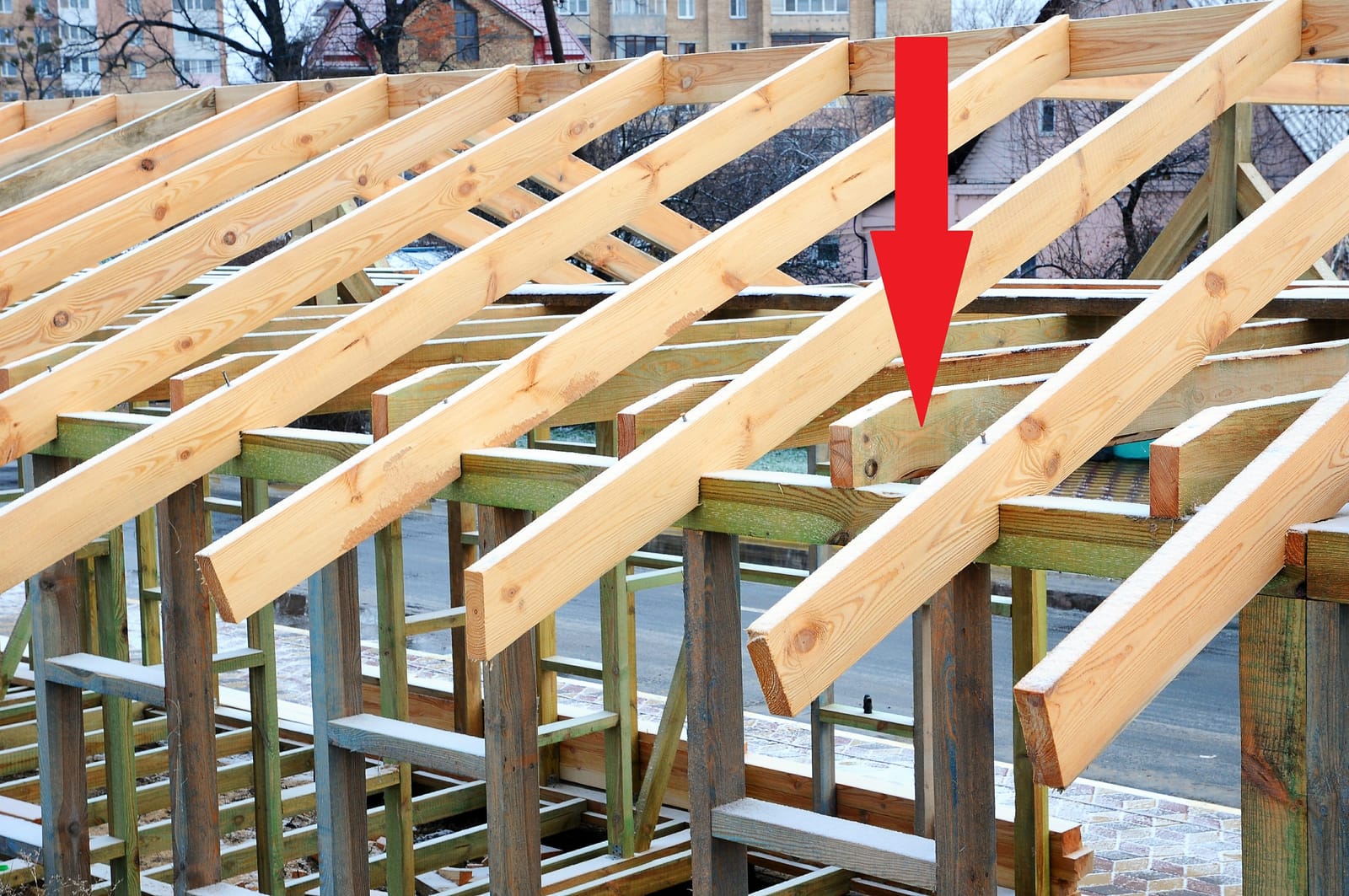 Rafter ties and rafters