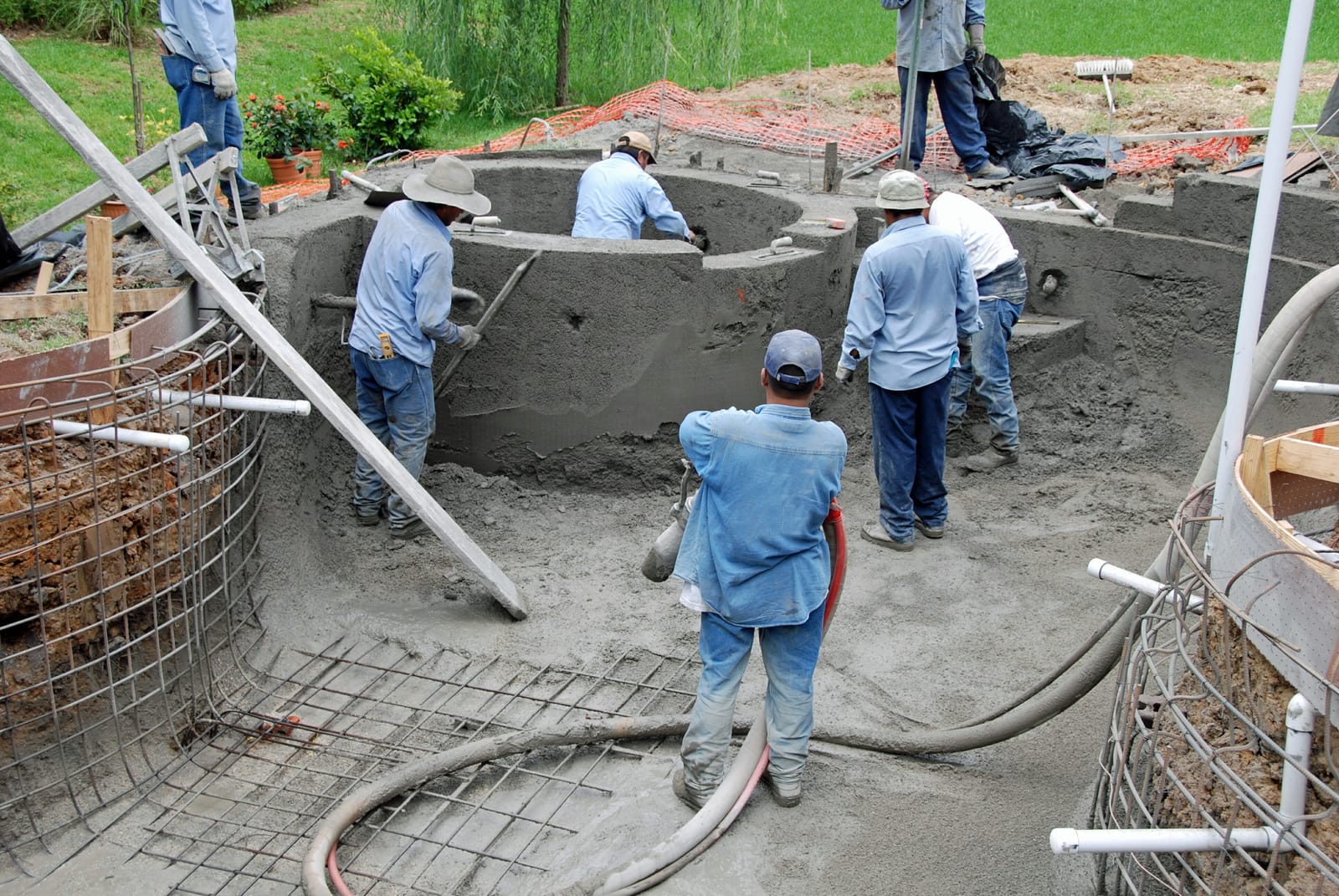 Pool construction