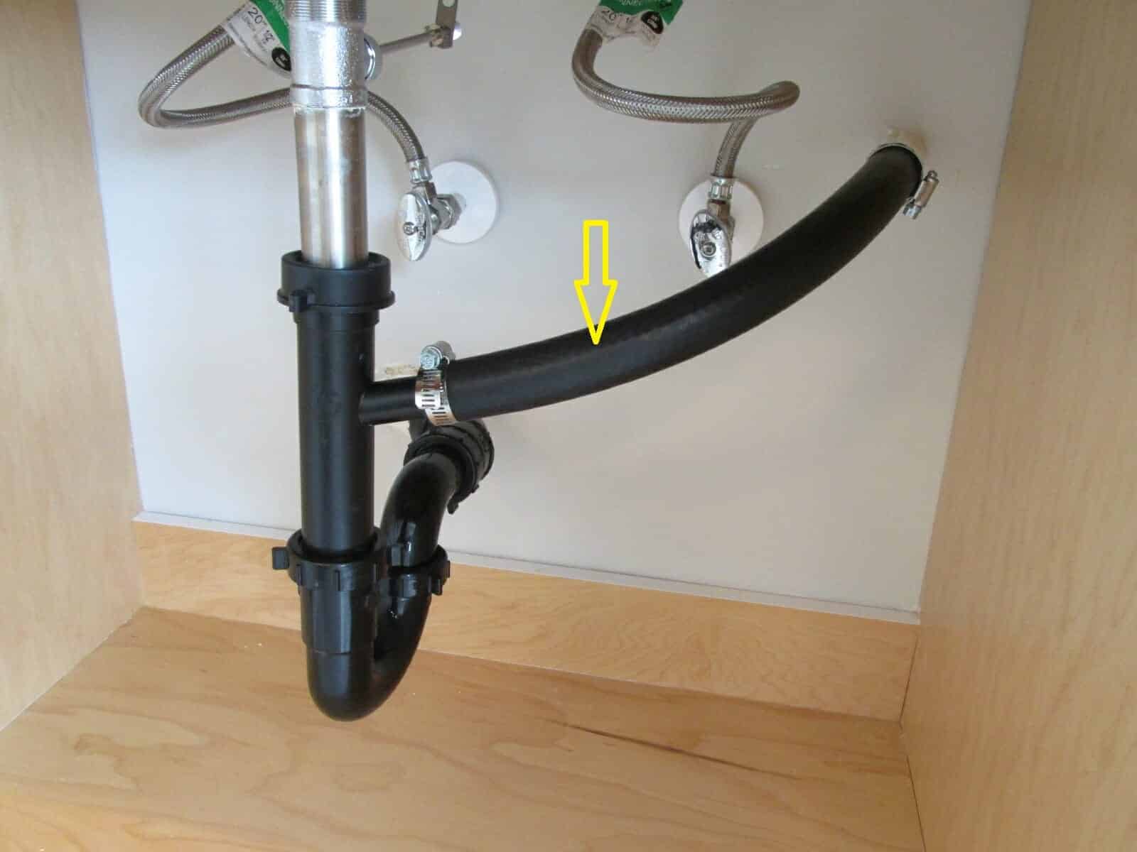 Dripping sound in area under sink