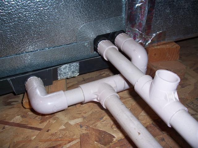 A/C Condensate lines - primary &amp; secondary