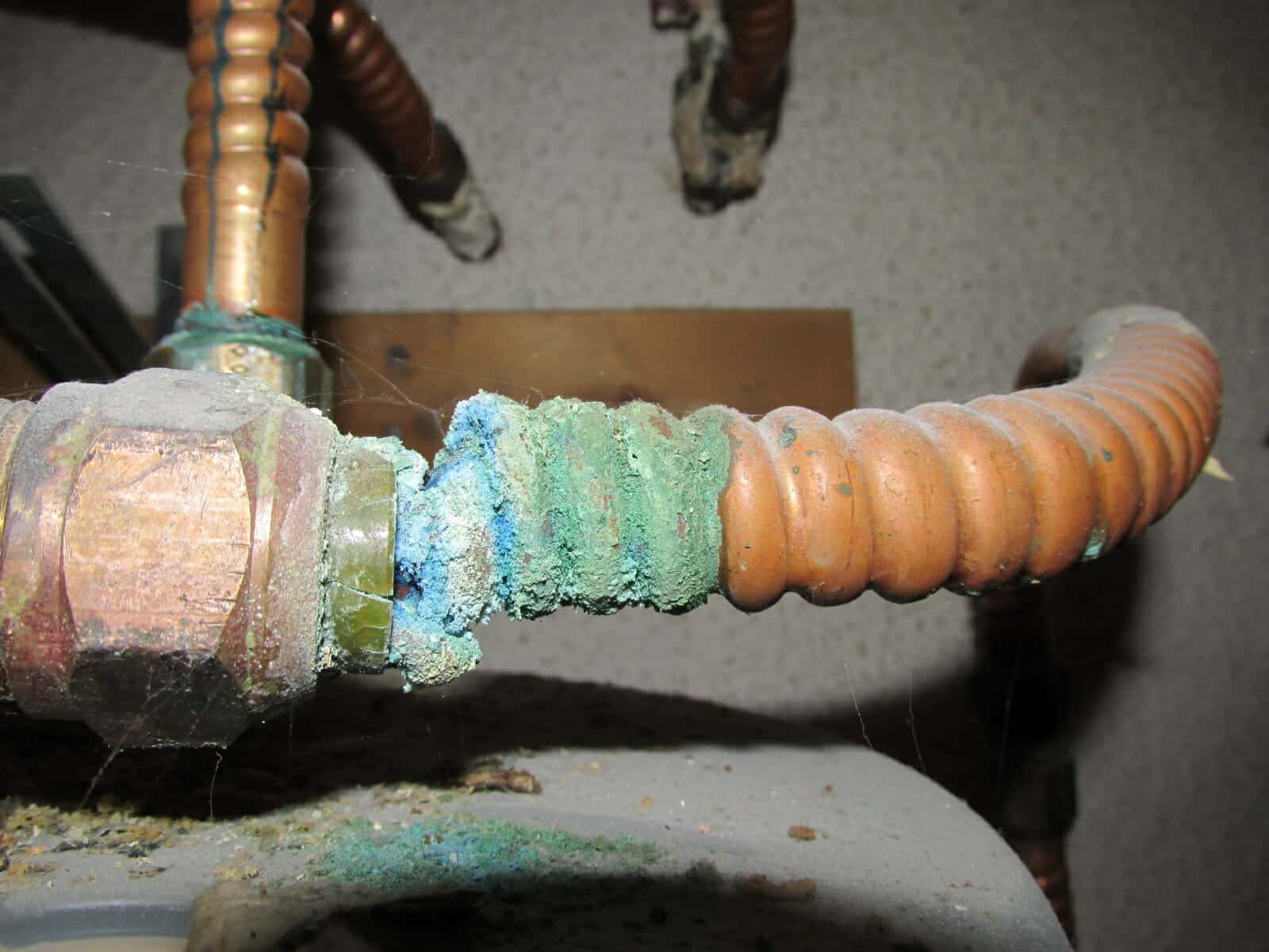 Corrosion On Water Pipes And Fittings
