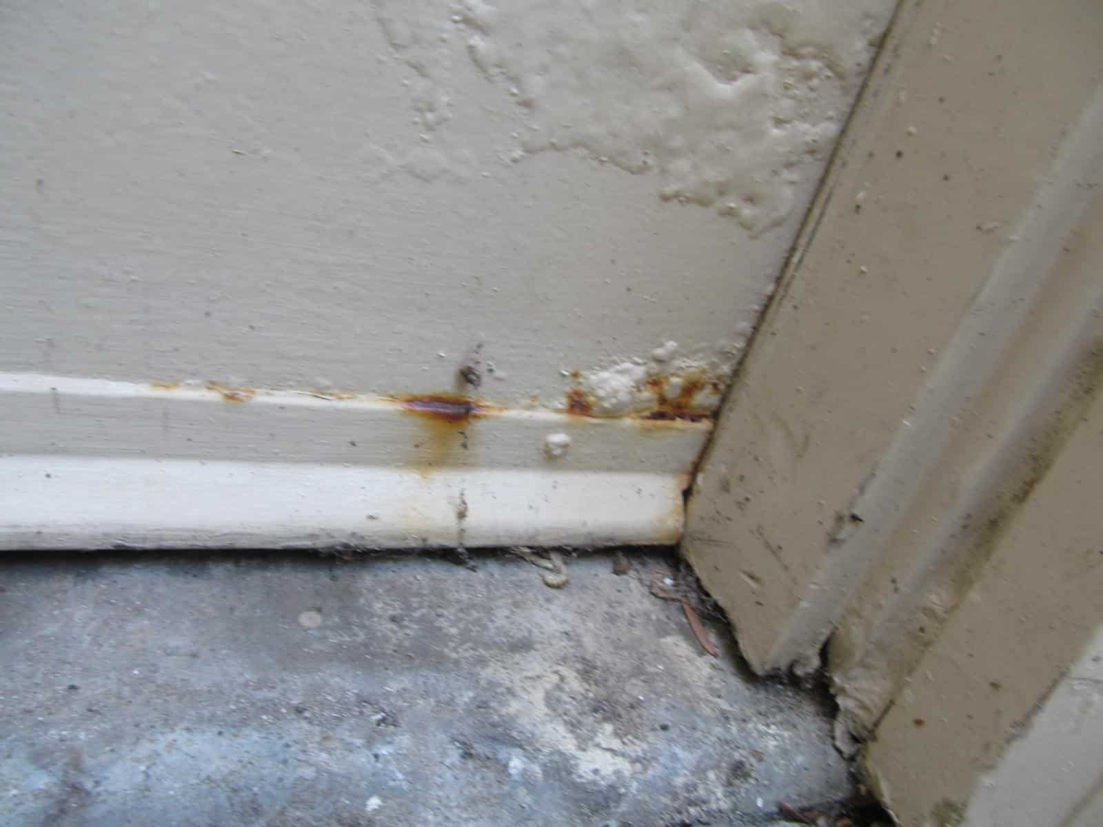 Rusted and Dinged Metal Doors