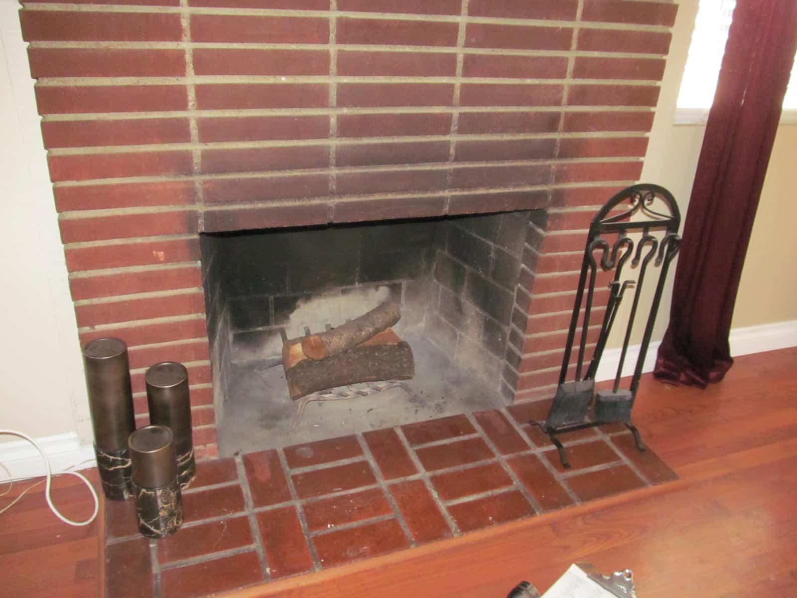 Smoke Stains On the Face Or Front Of Fireplace