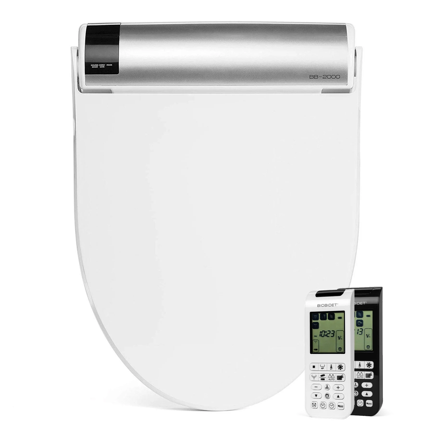 Bidet with remote control top view