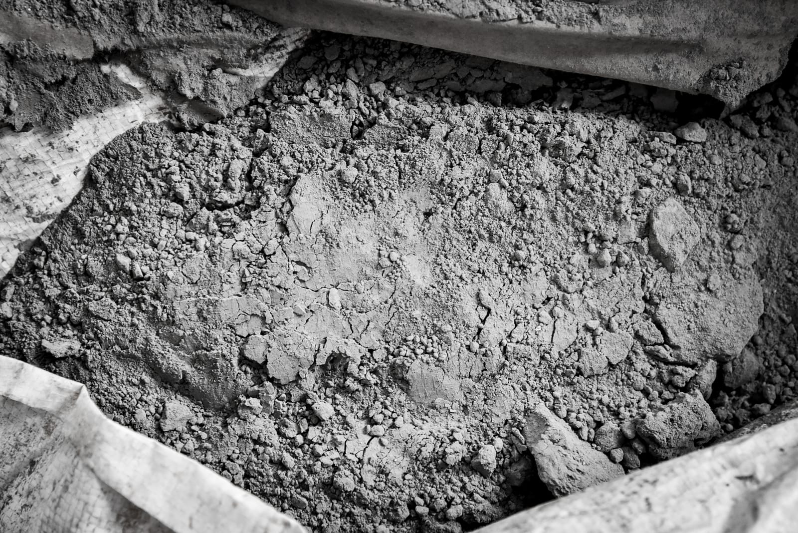 large bag of cement for mixing in soil stabilization