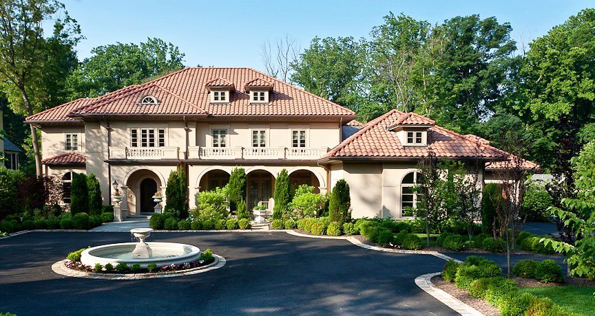 terracotta roof mansion