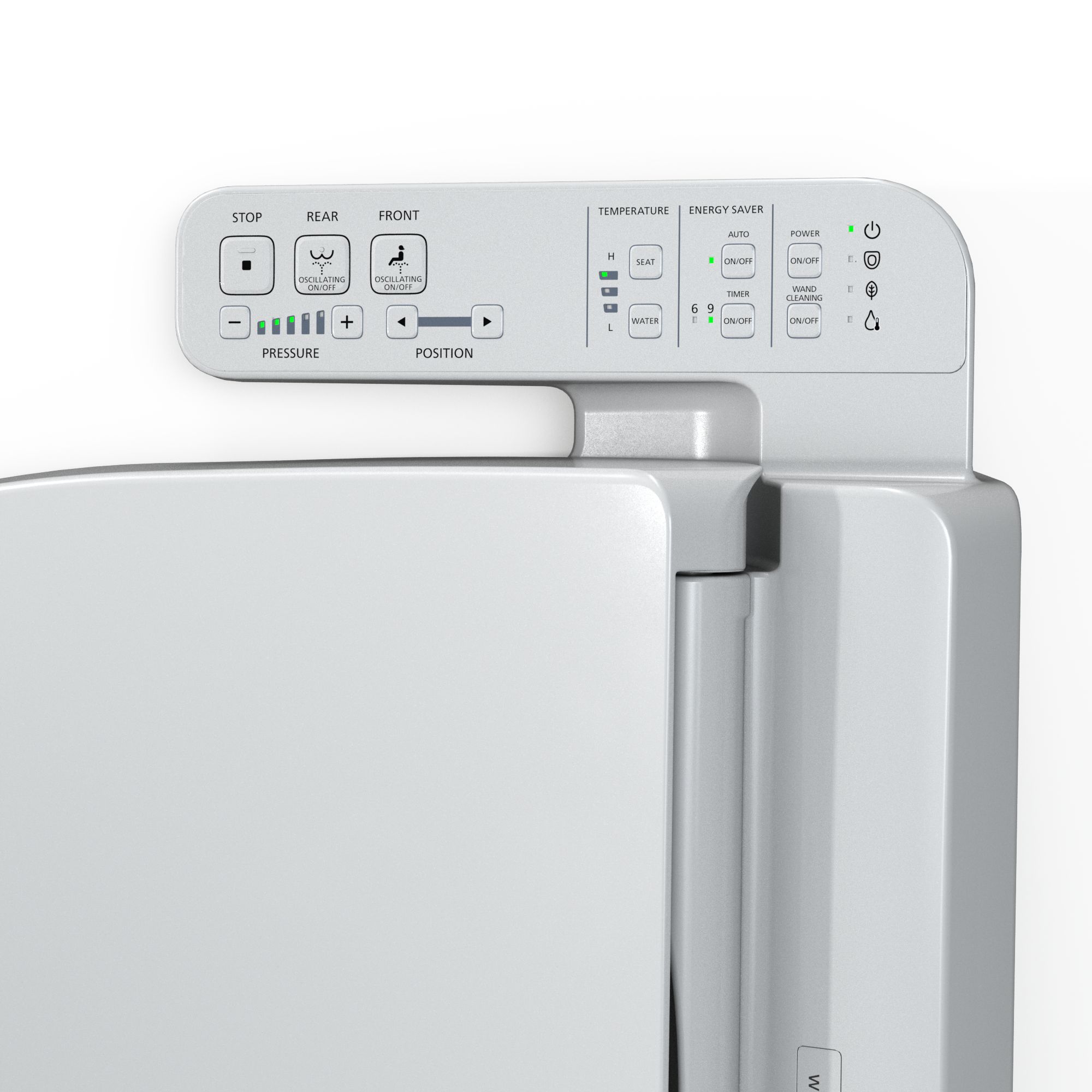 TOTO Washlet A2 Bidet Control Panel